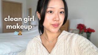 5 MINUTE clean girl winter makeup routine ️ (no foundation)