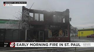 Building damaged by overnight fire in St. Paul’s Midway neighborhood to be demolished