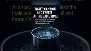 Water Can Boil and Freeze at the Same Time? | #science #triplepoint #facts
