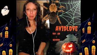 @Avidlove -Halloween Lace Babydoll try -on and review