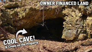 Ground Video - Cool Land with Creek and Cave! Owner Financed Land for Sale in Missouri Ozarks! PH16