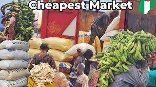 Cheapest and Largest Foodstuffs Market in Lagos, Nigeria | Food Market