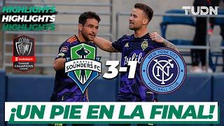 Highlights | Seattle Sounders 3-1 New York City | CONCACHAMPIONS 2022 - Semis | TUDN