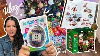 Finding the RARE stained glass Tamagotchi - stickers from Aliexpress & more - COZY Vlog