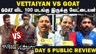 Vettaiyan VS GOAT Public Review | GOAT VS Vettaiyan Public Review | Rajni VS Vijay-Who's the Winner?