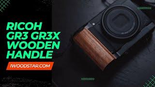  Ricoh GR3 GRIIIX Camera Handle GR3x  Wooden Hand Grip With Tripod Mount Arca Swess Ebony Walnut