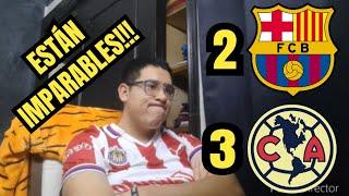 ESTÁN IMPARABLES!!! Reacción a Barcelona (2) vs América (3) (Amistoso) | Goool Gress