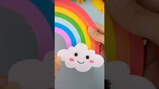 cute rainbow craft #craft #shorts