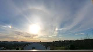 November 9 2019 #sun #halo #rainbow #Rainbowphenomenon #knownbeforeitsknown #KNOWBEFOREITSKNOWN