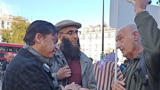 Intelligent Atheist Vs Muslim! Mansur And Athiest Speakers Corner Sam Dawah