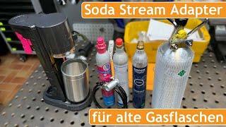 Soda Stream Duo Adapter für alte Gaskartuschen | Geldsparen beim Sprudler | Anschließen und testen