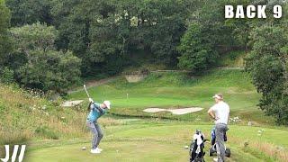 Playing the Toughest Golf Course in England with a Tour Pro!!! Back 9