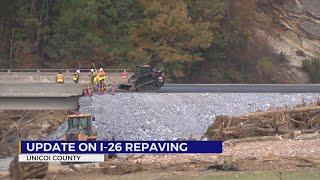 Interstate 26: TDOT hopes to open 1 lane in both directions within weeks