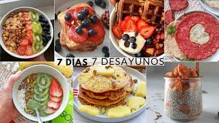  7 DESAYUNOS FÁCILES y  SALUDABLES  con avena, huevos y frutas