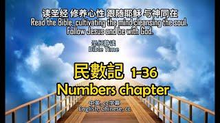 静读【圣经 Bible】[民數記 Numbers 1-36 ] Read the Bible. Chinese/cc subtitles. 中英聖經.cc字幕自动翻译同步