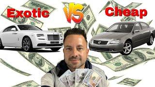 Flipping Exotic Cars VS Cheap Cars