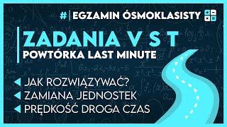 PRĘDKOŚĆ | DROGA | CZAS  Zadania z Twojego egzaminu! ️ | Egzamin Ósmoklasisty 2025