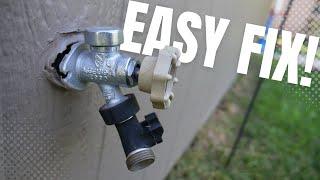 How to Fix a Loose Hose Bib - WITHOUT Inside Access (Hose Bib Buddy)