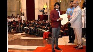 President Kovind confers Arjuna Award 2018 upon Shri Neeraj Chopra