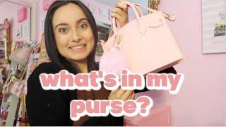 What's in my purse? Cute Pink & Girly!