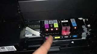 How to replace Canon Pixma MX printer ink cartridge change cartridges Canon multifunction device