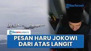 Pulang ke Solo Dikawal Jet Tempur, Jokowi Sampaikan Pesan Haru kepada TNI dari Atas Langit