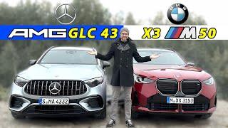 BMW X3 M50 gegen Mercedes GLC 43 AMG Vergleichstest!