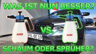 Ist der Schaumsprüher am Ende? Drucksprüher vs. Schaumsprüher im Vergleich - Vor und Nachteile