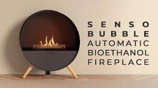 Senso Bubble Automatic Ethanol Fireplace | Freestanding & Wall-Mounted | Planika UK