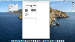 PDF Crop Preview MACOS 10.15 A4 to 4x6 Shipping Label