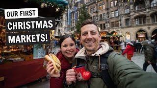 We visited our first German CHRISTMAS MARKETS!  (Munich, Germany)