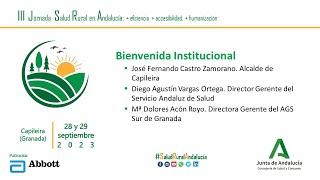 Bienvenida - SaludRuralAndalucía