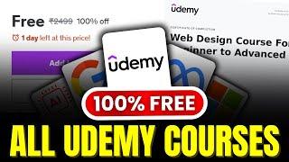 How to Get Paid Udemy Courses for FREE with Certificates in 2024 | FREE Courses