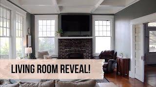 Living Room Reveal! Farmhouse living room makeover