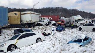 Minnesota Buried Today! Heavy Snow Storm Causing Traffic Incident in Minneapolis