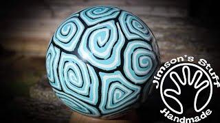 Woodturning a Milliput Sphere - New Turquoise