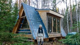 Building A-Frame Cabin in Northern Sweden Part 4