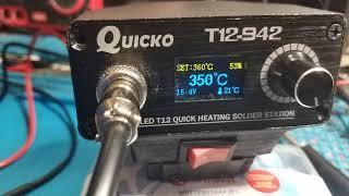 Quicko T12-942 working perfect on 16V, with large bit.