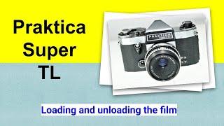 Prakitca Super TL - loading and unlading the film.