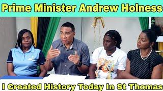 Jamaica Prime Minister Andrew Holness Created History In St Thomas Handed Over 5 Houses In A Day