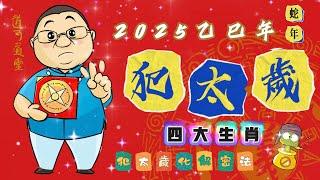 【蛇年｜犯太歲生肖】2025乙巳蛇年｜四大「犯太歲」的生肖｜化解「犯太歲」生肖密法｜#十二生肖 #蛇年 #犯太歲 #生肖運勢