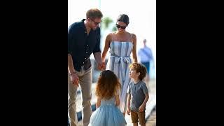 Meghan Markle and family walk on the beach #meghanmarkle #princeharry #lilibet #princearchie