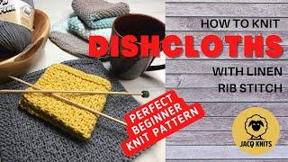 Easy Beginner Knitted Dishcloth