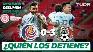 Resumen y goles | Costa Rica 0-3 México | Preolímpico Tokyo 2020 | TUDN