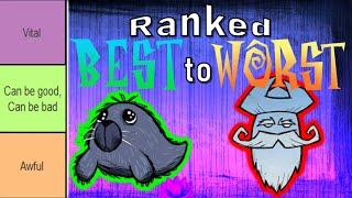 Ranking Don't Starve Shipwrecked Mobs