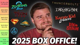 2025 Movies Box Office Predictions! (TIER LIST)