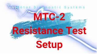 MDS MTC 2 Resistance Test Setup