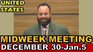 Midweek Meeting for this Week December 30-January 5 2025 (UNITED STATES)