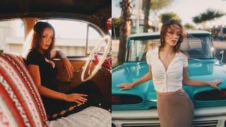 Retro Car Style Portraits Photoshoot