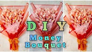 DIY Money Bouquet   (Simple but Elegant  Version 2.0) #moneybouquet #gift #birthday